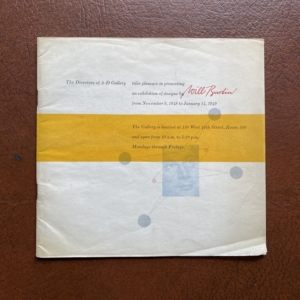 Will Burtin, Integration. The New Discipline in Design, A-D Gallery / The Composing Room, NY, 1948