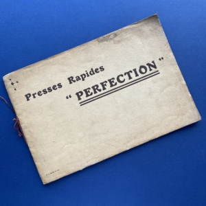 Presses rapides perfection, Paris, RC Seine, no date