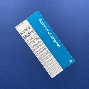 Deberny et Peignot booklet specimen various fonts, Paris, 1950s