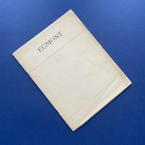 Egmont, DE ROOSE Sjoerd Hendrik, Amsterdam Type Foundry, 1938