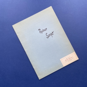 Reiner Script, London, Type Foundry Amsterdam & Plantin, 1950s