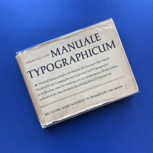 Manuele Typographicum, ZAPF Hermann, Museum Books, 1954