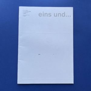 eins und…, Revue pour art et création, Verlag Karl Duschek, 1991