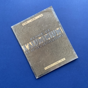 Revue de l’aluminium et de ses applications, n°109, Paris, Draeger Imprimeur, 1939