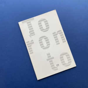 From Toronto, Design à la maison du livre, de l'image et du son, Villeurbanne Genève, 1995