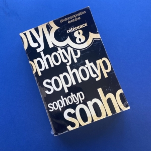 Sophotyp, Référence 8 & Photocomposition évolutive, Paris, 1980s