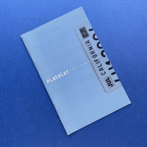 Platelet, A typeface designed by Conor Mangar, Sacramento, Emigre, 2001