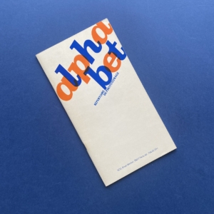 alphabet, répertoire de phototitrage, Paris, 1980s