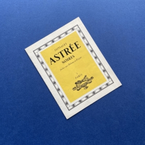 Initiales Astrée Noires, Paris, Deberny & Peignot, 1922