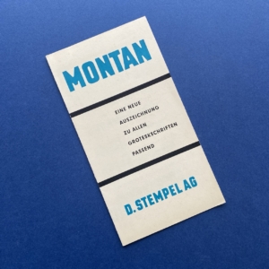 Montan, Frankfurt, D. Stempel AG, 1954