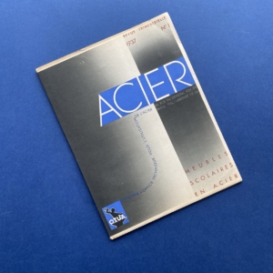 Acier n°1, Meubles scolaires en acier, Paris, OTUA, 1937