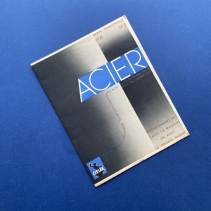 Revue ACIER Aménagement des caves 2, 1938, OTUA