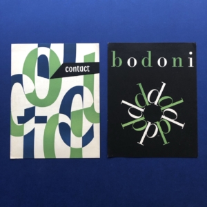 Contact & Bodoni Posters, Deberny et Peignot