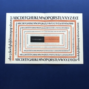 Specimen plate of Chambord Demi-Gras by Fonderie Olive, Marseille