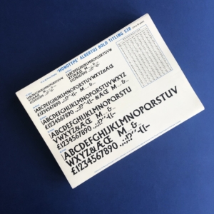 Set of 112 Monotype Corporation typographic plates