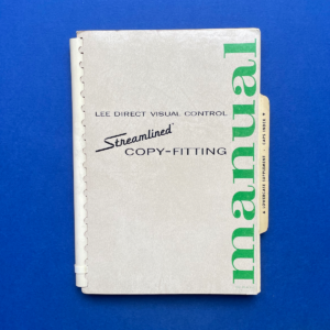 Lee Direct Visual Control Streamline Copy-Fitting Manual
