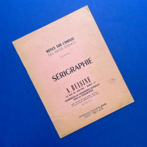 Sérigraphie, Notice sur l’emploi des pates stencil
