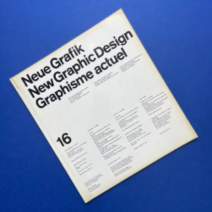 Neue Grafik / New Graphic Design / Graphisme actuel  #16
