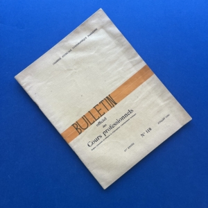 Bulletin officiel des cours professionnels - Chambre Syndicale Typographique Parisienne n°118
