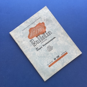 Bulletin officiel des cours professionnels - Chambre Syndicale Typographique Parisienne n°120